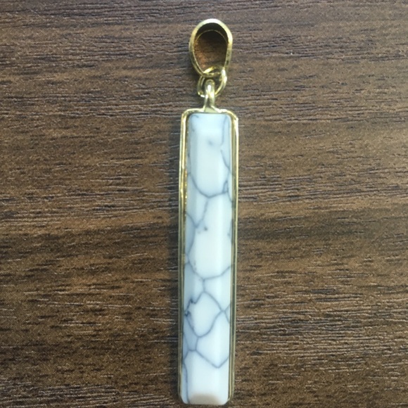 Reconstituted Howlite rectangle Stone - Picture 8 of 8